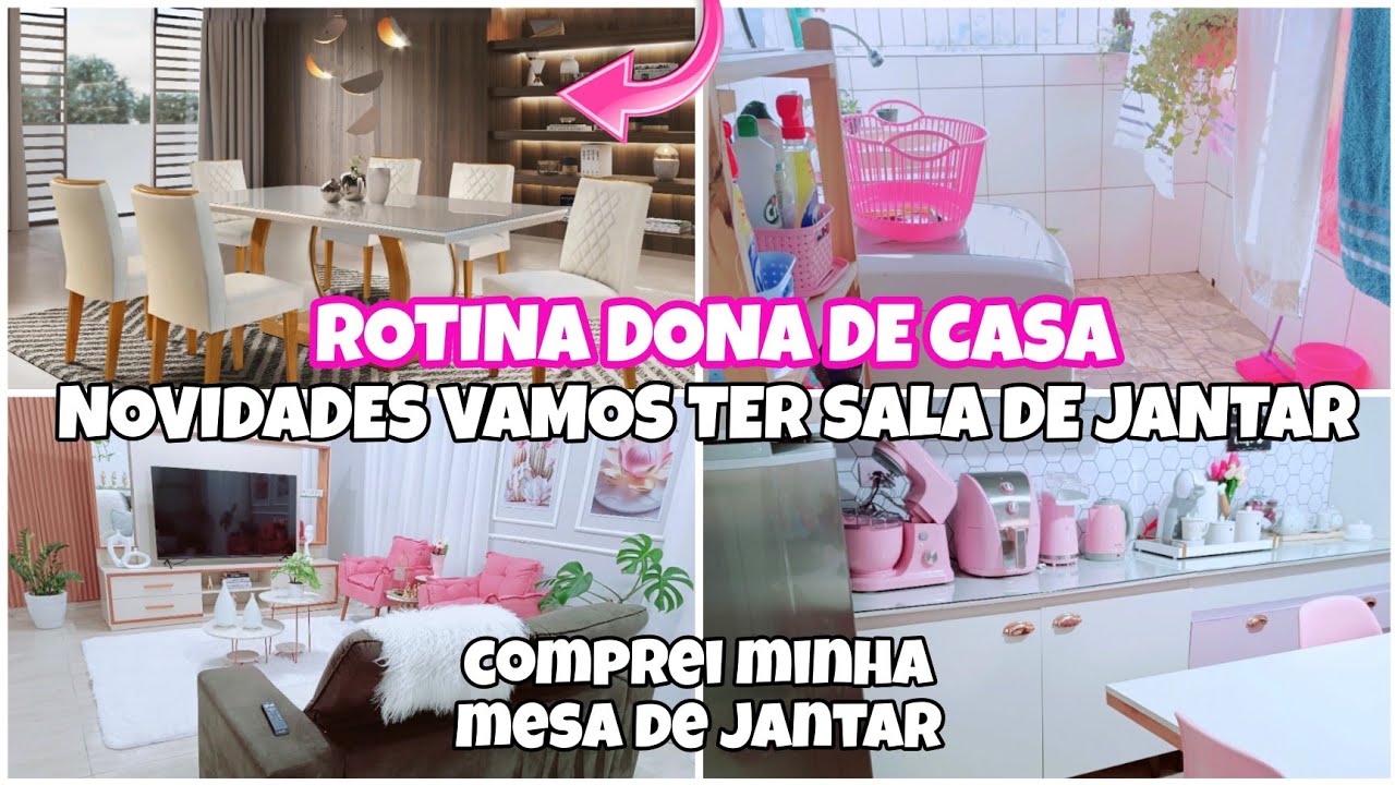 ROTINA DONA DE CASA 🏡  COMPREI MINHA MESA VAMOS TER SALA DE JANTAR CHURRASCO COMPRINHAS NA SHOPEE 🩷