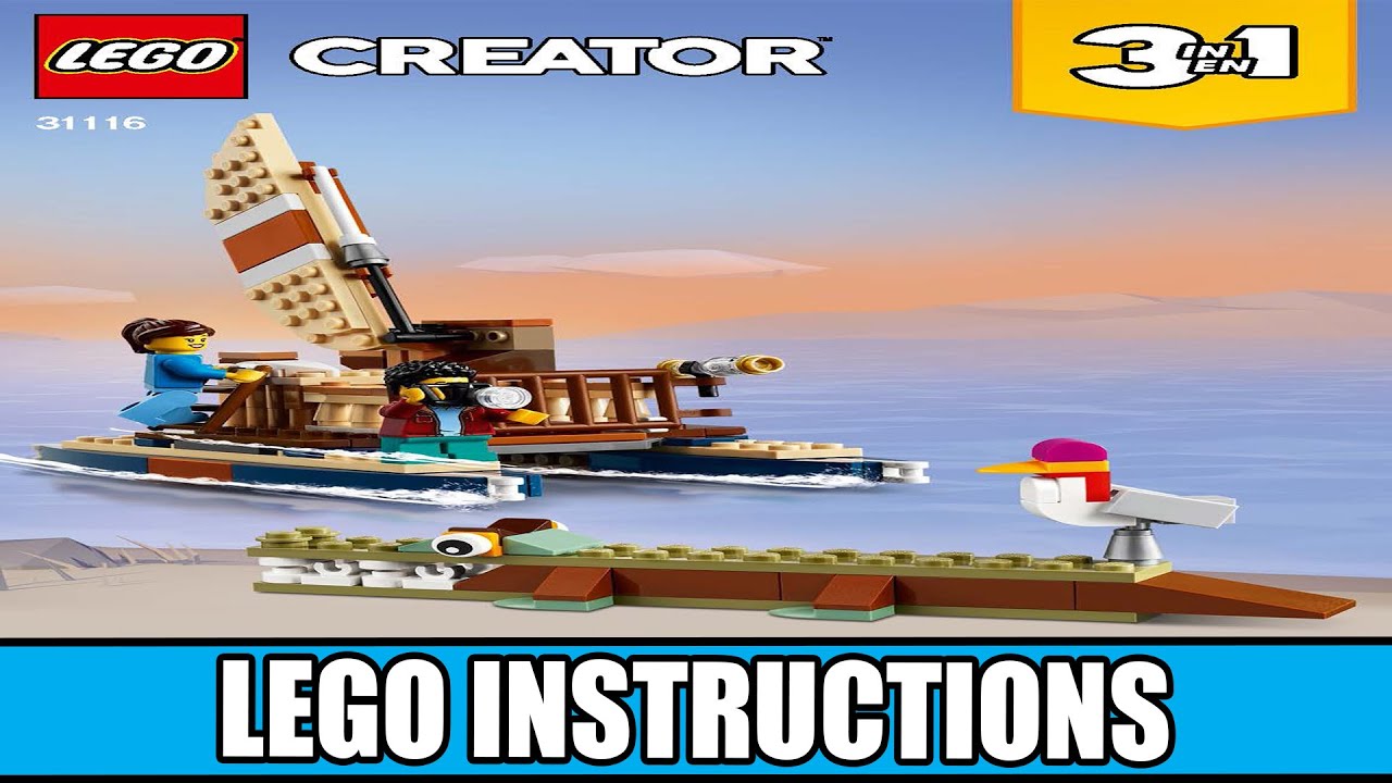 LEGO Creator 31116 Safari Wildlife Tree House building instructions