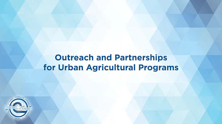 2021 Annual Meeting Urban Agriculture Conservation...