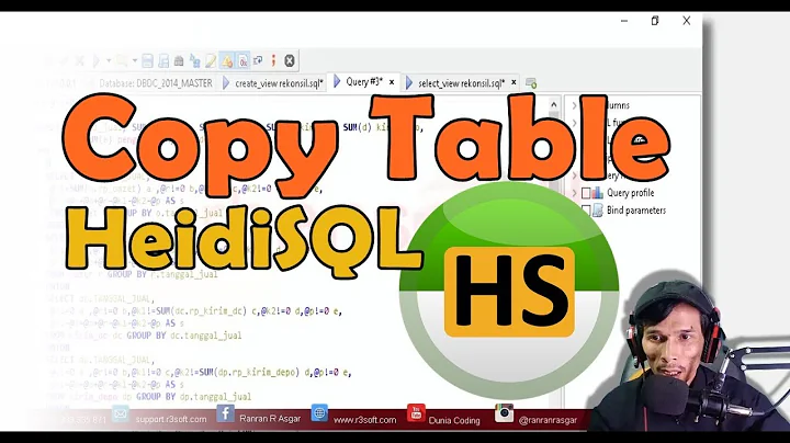 #MYSQL - How to copy a database using HeidiSQL?