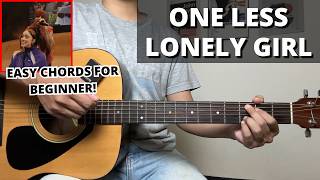One Less Lonely Girl  Justin Bieber guitar Tutorial No Capo Easy Chords For Beginner