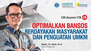 TEKAN ANGKA KEMISKINAN TIAP TAHUN (100 Alumni ITB : 08)