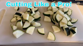 How To Cut a Zucchini (Green Squash) for Sautéing! by Lisa _Eicholtz 32 views 3 weeks ago 3 minutes, 29 seconds