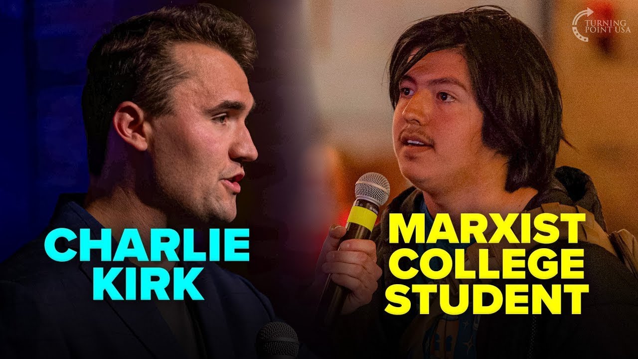 Charlie Kirk Confronts Student Who Refuses to Denounce Marxism After Demanding Fascism Denunciation on Campus