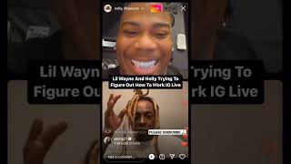 Lil Wayne and Nelly Trying to figure out IG live September 2022 #nbayoungboy #lilwayne #nelly #short