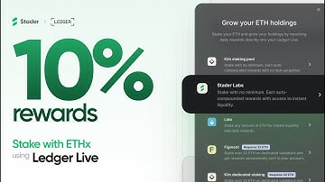 How to stake ETH with Stader on Ledger Live?