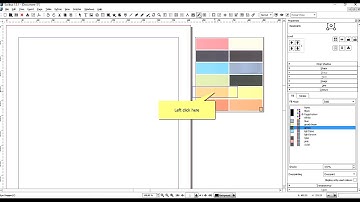 Scribus 1.5.1 - How to build swatches or color palette