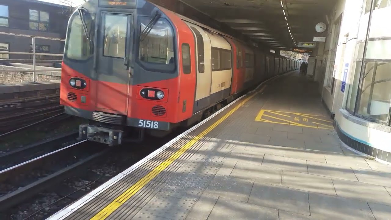 London Underground Northern Line trains at East Finchley Station
