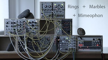 Rings + Marbles + Mimeophon Ambient / Volca Sample Ensemble Oscillator Beads Mob of Emus Plaits