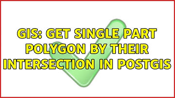 GIS: Get single part polygon by their intersection in PostGIS (2 Solutions!!)