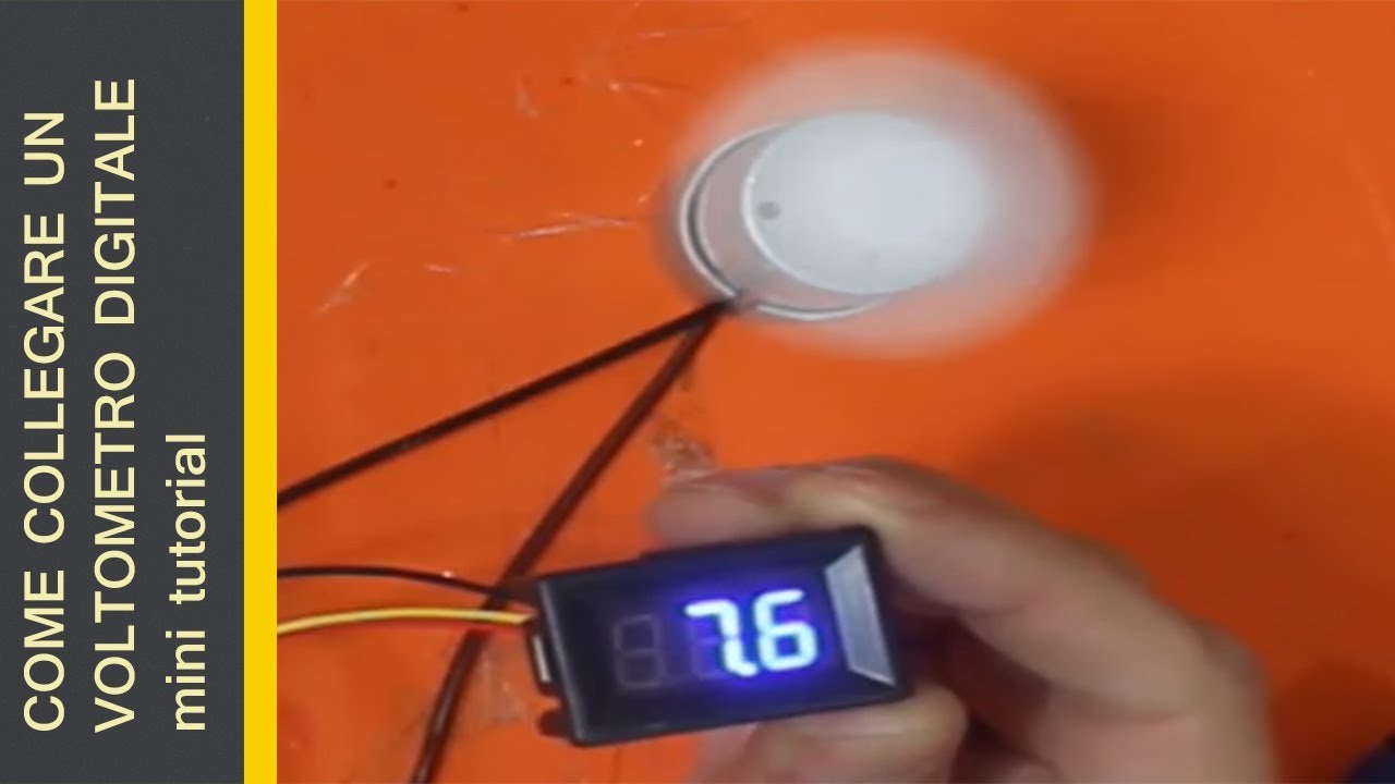COME COLLEGARE UN VOLTOMETRO DIGITALE mini tutorial diya tailors