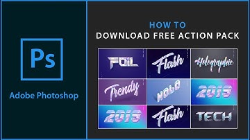 Free Holographic Action Pack | Photoshop Action Pack Free Download | How to Download PS Action Pack