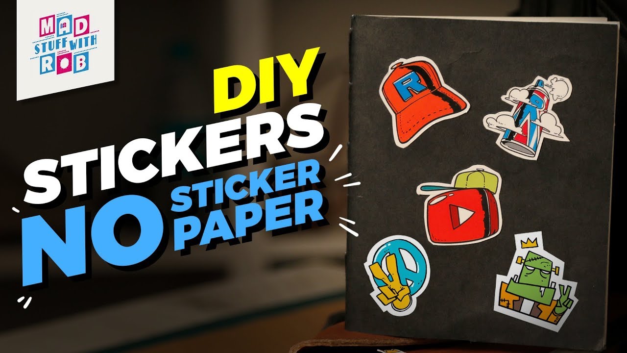 How To Make Stickers Without Sticker Paper Youtube