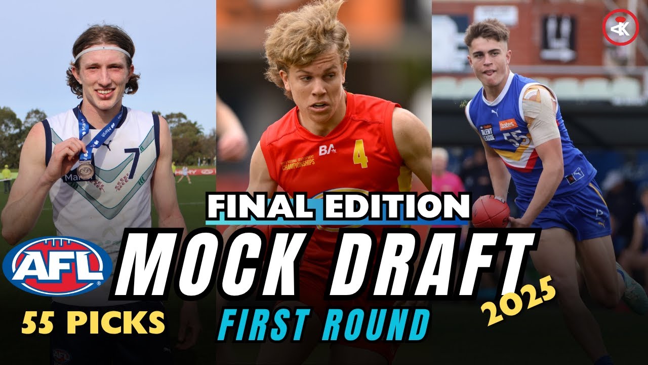 FINAL *55* PICK AFL MOCK DRAFT | FIRST ROUND | 2025