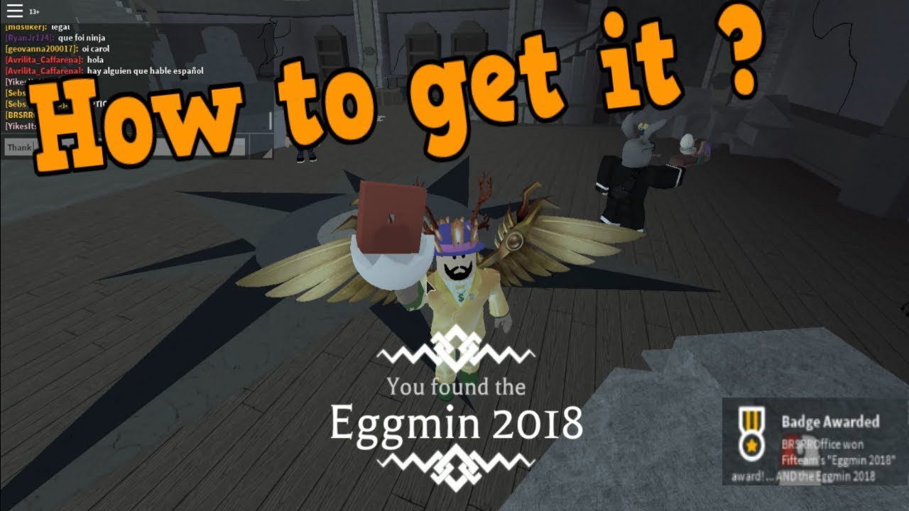 How To get The Eggmin 2018 ? - Roblox Egg Hunt 2018