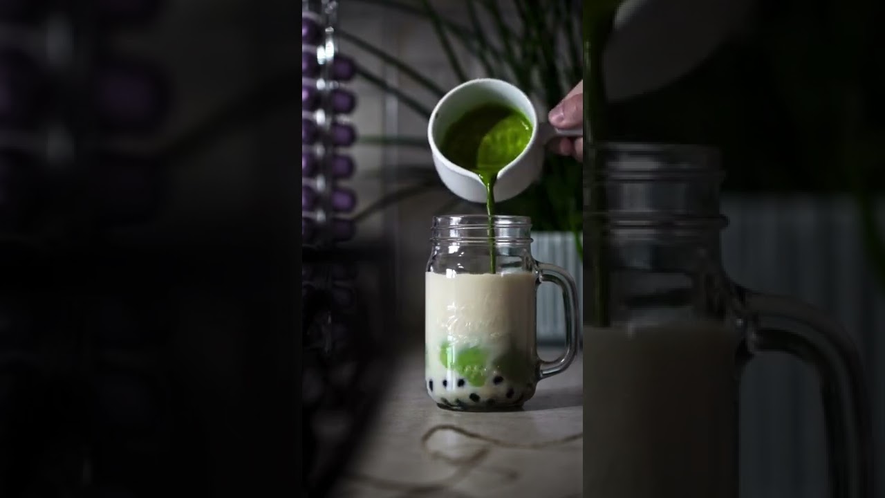 [Shorts] Making Matcha Boba🧋💚 | Eva Harboe