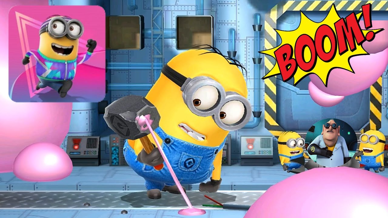Despicable me Minion Rush Dave minion Bubbles Attack pc android gameplay