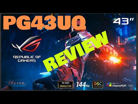 ASUS PG43UQ REVIEW! BGR? GHOSTING? BLURRY TEXT?