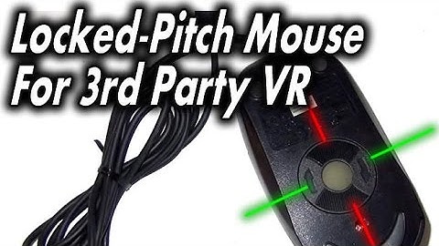 Oculus Rift DK2 - Mouse Pitch Axis Trick for 3rd Party VR (VorpX, Vireio)