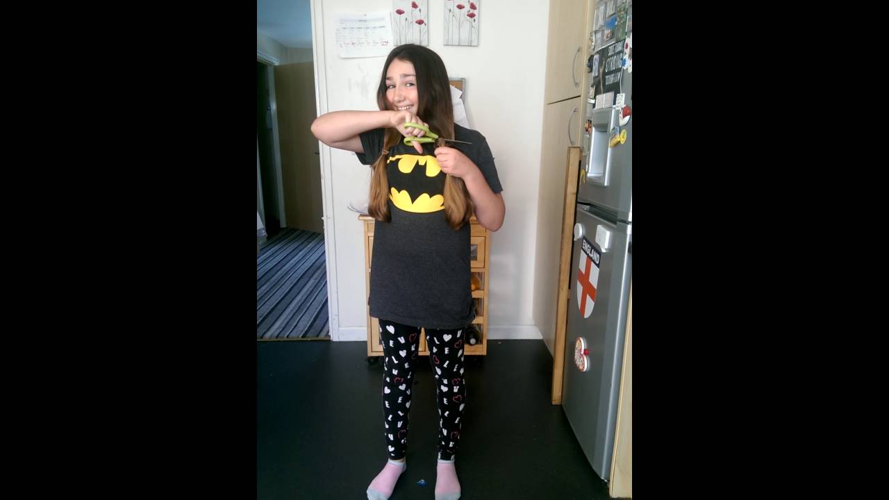 Cutting my hair for cancer ,donating the hair and money to ...
