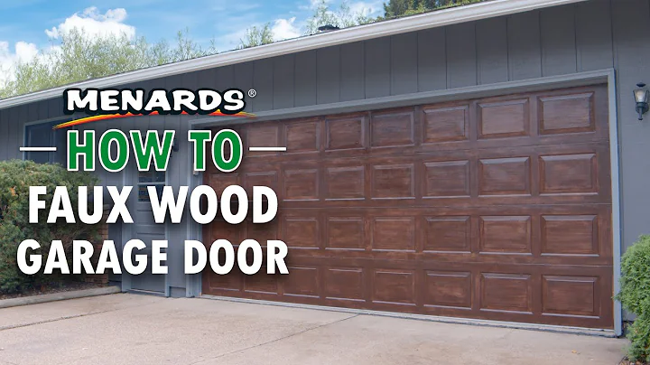 How To Faux Wood Garage Door | Menards