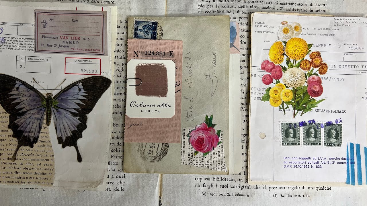 #the100dayproject | SUPER FUN ideas using real ephemera and digitals together | DAY 89