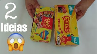 2 Ideias Incrveis Com Caixa De Bombom  Artesanato Com Reciclagem 