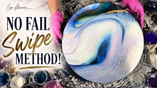 #518 No Fail Swipe Method! -#art #fluidartist