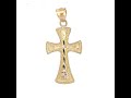 Video: 10Kt-Gold Cross Pendant