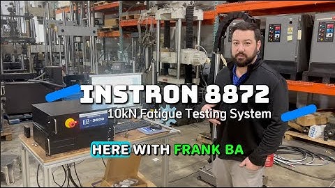 10kN Instron 8872 Fatigue Testing System with new Frank Bacon Controls