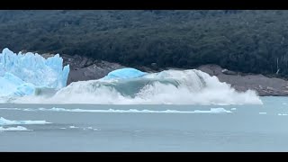 Perito Moreno Glacier calving and turning event Feb 15, 2024