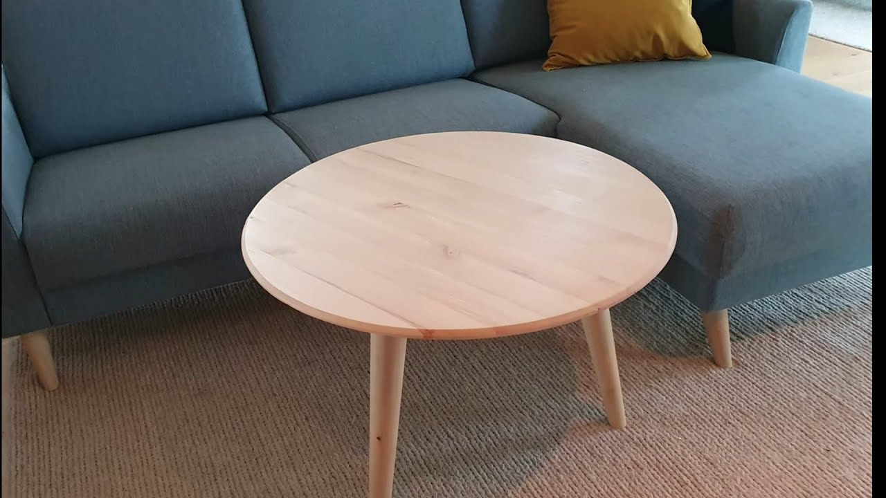 rundt sofabord, tre bein