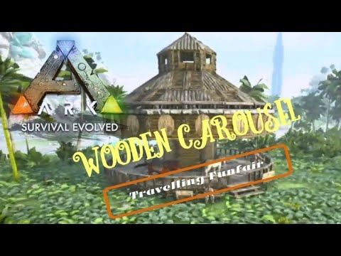 Ps4 Ark クリスタルアイルズ編 67 円形建築 木製のメリーゴーランド Wooden Carousel Youtube