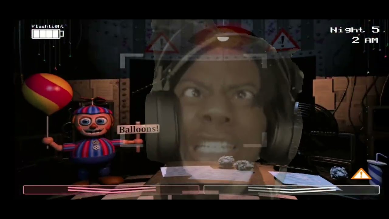 FNaf 2 rare easter egg! (Ishowspeed literally showing himself on screen acting like Golden
