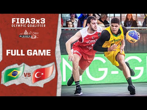 Brazil v Turkey | Men's - Full Game | FIBA 3x3 Olympic Qualifier