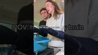 Pov:he's using his boy brain #funny #foryou #fyp #boyfriends #boybrain