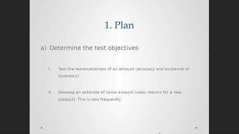 Lecture 7: Audit Sampling 7 of 12