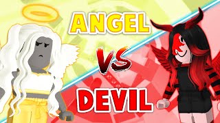 ANGEL Vs DEVIL Tower Of Hell With My Twin Sister! (Roblox)