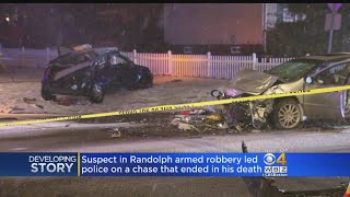 Suspect In Randolph Armed Robbery Dies After Police Chase