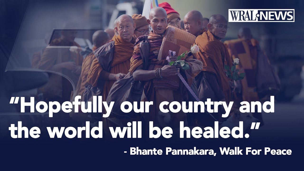 Buddhist monks' 2,300-mile 'Walk For Peace' from Texas to DC inspires national hope