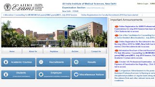AIIMS MBBS Result 2018 will be Announced Today. Check Your Score at aiimsexams.org