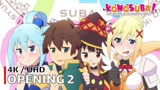 Konosuba - Opening 2 【Tomorrow】 4K / Uhd Creditless | Cc