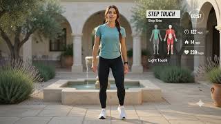 👣 Step Touch Exercise | Easy Low Impact Cardio for Beginners