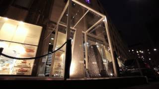 The Cirque collection of Laurameroni Design: precious materials in front of its showroom in Milan