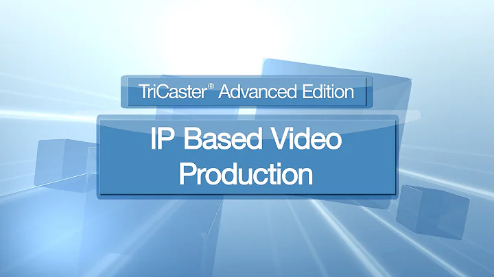 Dr Andrew Cross on IP Based Video Production