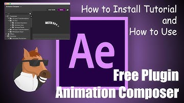 How to INSTALL Animation Composer After Effects 2019 I Free Plugin I After Effects Tutorial