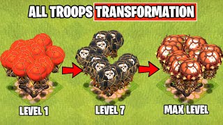 Every Troops Level In Clash of clans