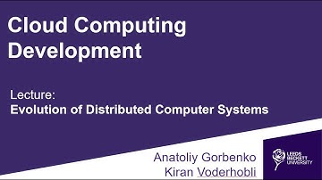 Evolution of Distributed Computer Systems