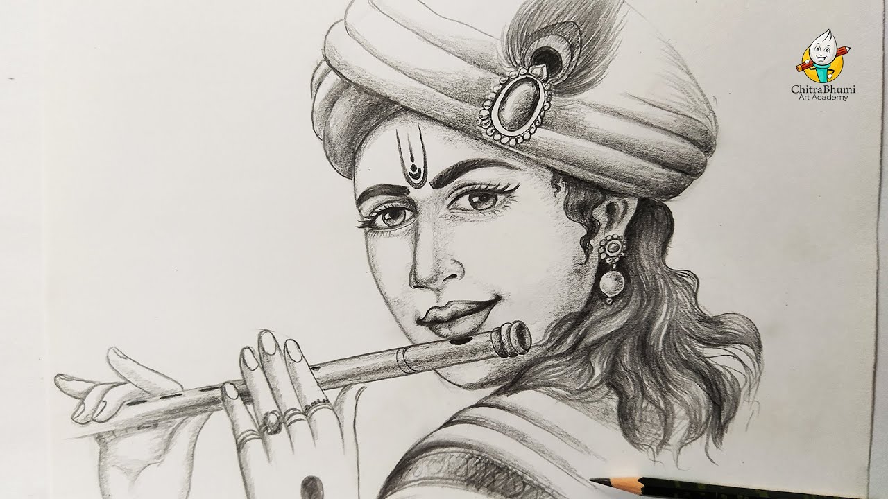 BAL KRISHNA Drawing by Hr Divyesh Sanghani | Saatchi Art