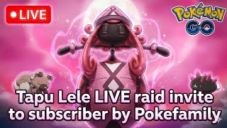 Tapu lele live raid inviting subscribers in Pokemon go 🤧 #pokemongo #pokemongolive #tapulele